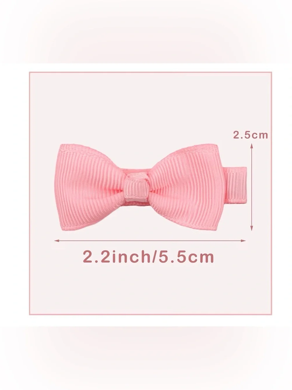 Girls' Bow Hair Clips - Assorted Pastel & Neutral Set (50 total/25 Pairs)